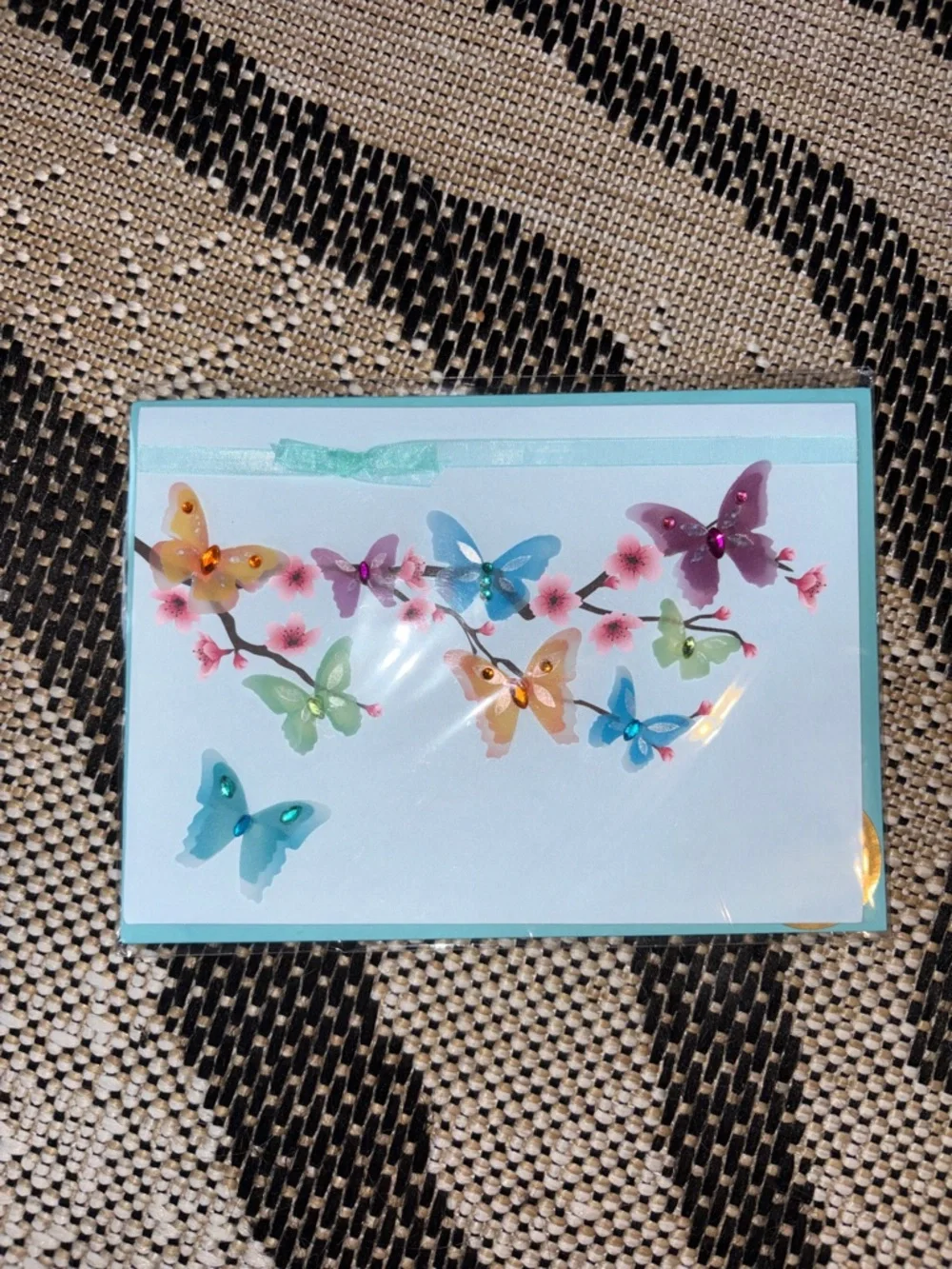 🆕Papyrus 3D Butterflies And Cherry Blossoms Greeting Card